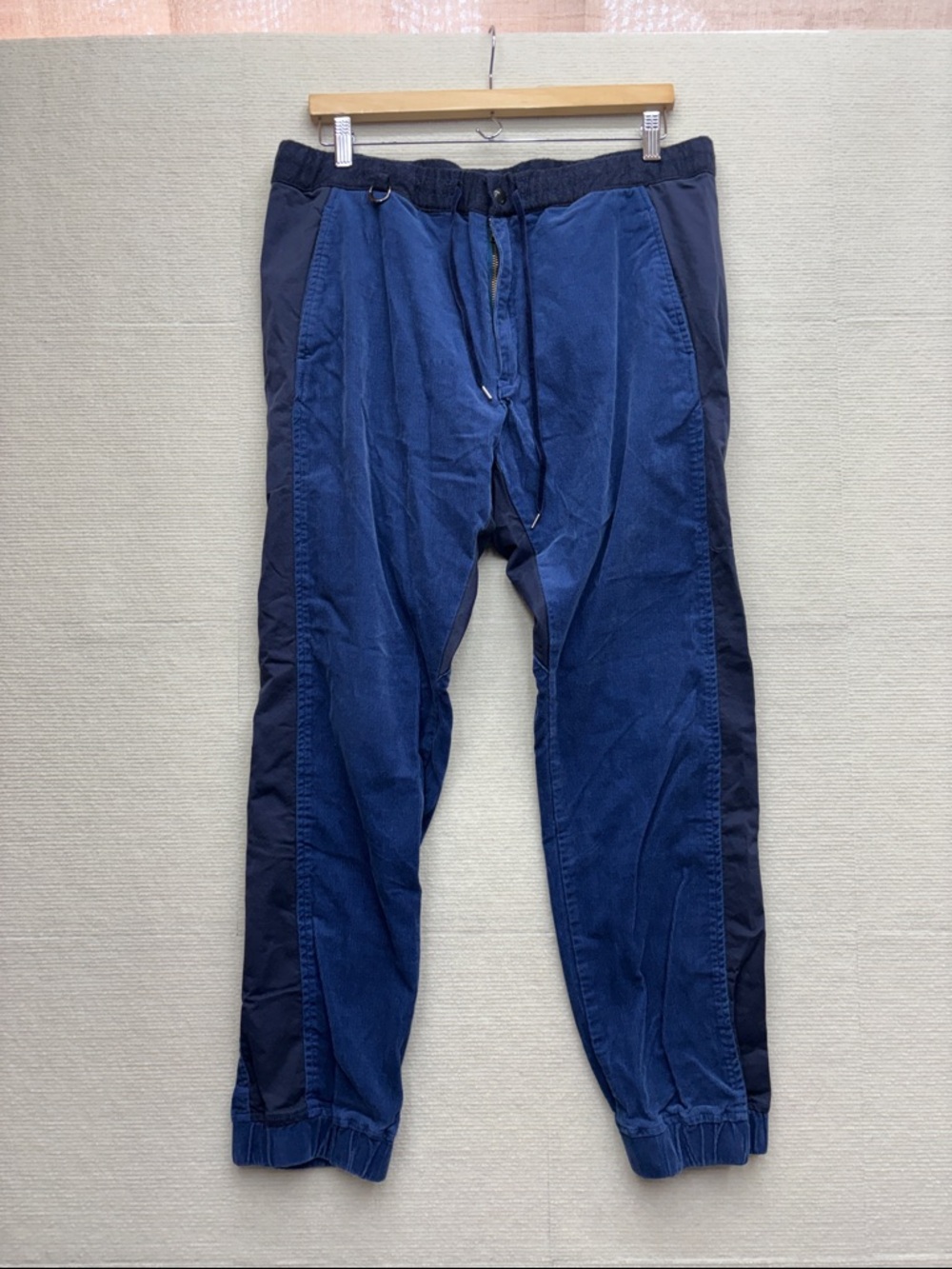 One Stroke Ron Herman | Men's Navy Two-Tone Jogger Pants 8